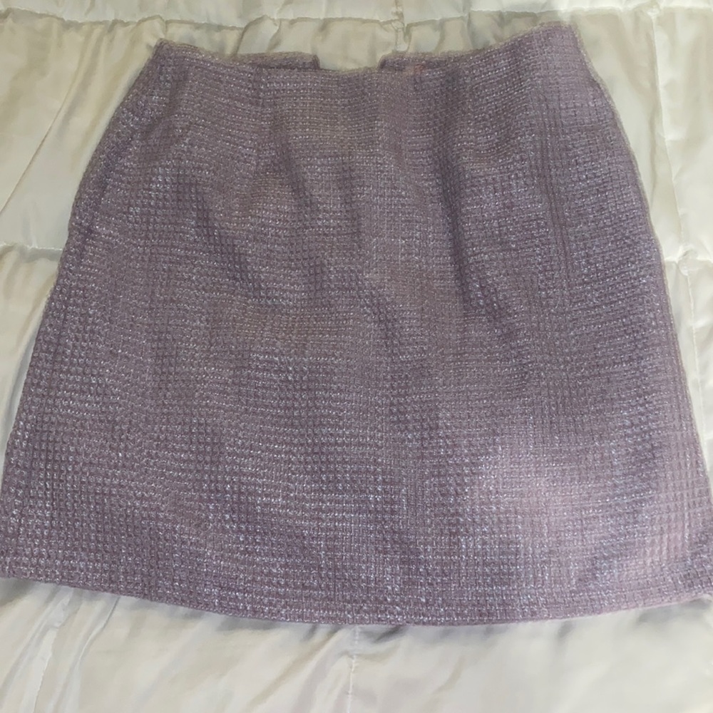 Lavender Pink Lily tweed skirt